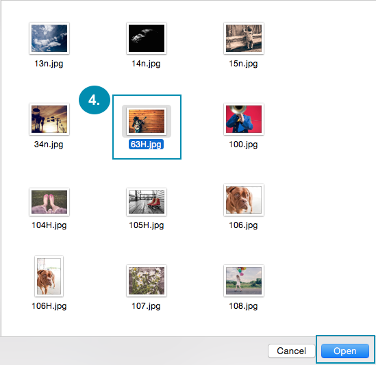 Select image